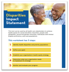 Disparities Impact Statement PDF tool