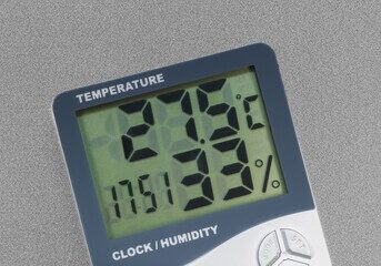 Temperature and humidity guage